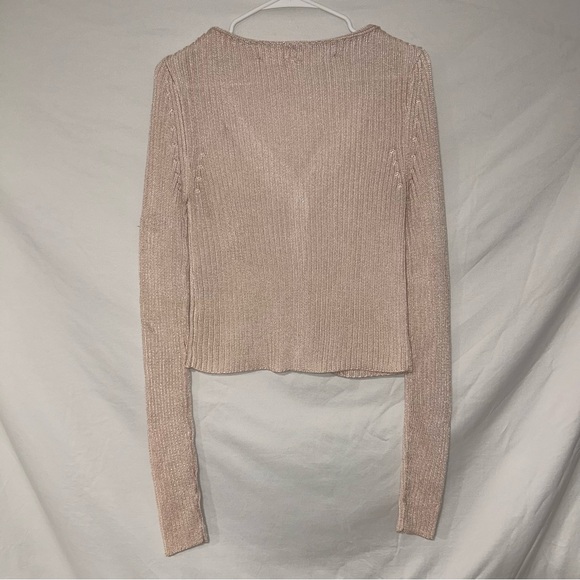Free People Cream Ribbed Cardigan - Picture 7 of 8